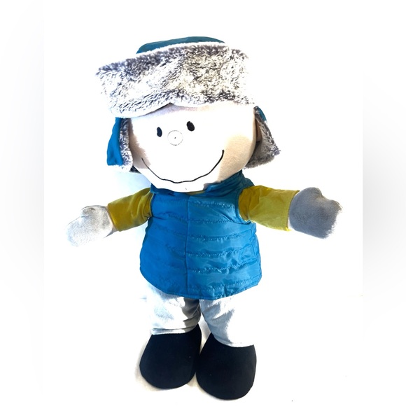 Charlie Brown Peanuts Large Holiday Greeter  23" Plush Stand Up Christmas Gemmy - Picture 6 of 12